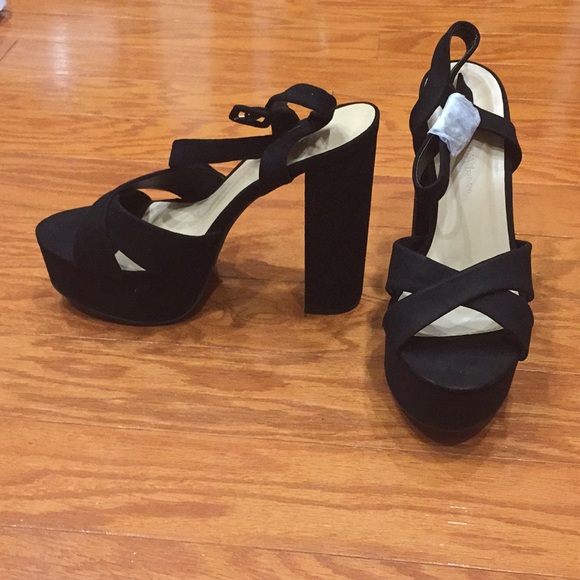 Shoes - NWT Vegan Suede Platforms